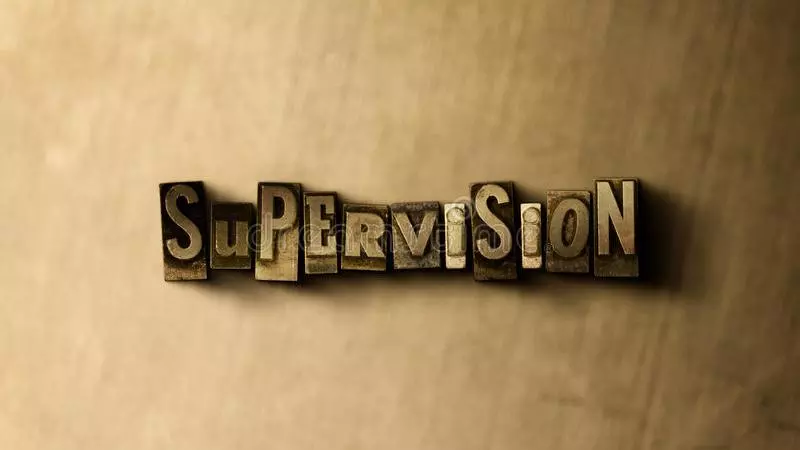 supervision close up grungy vintage typeset word metal backdrop royalty free stock illustration can be used online 86493919